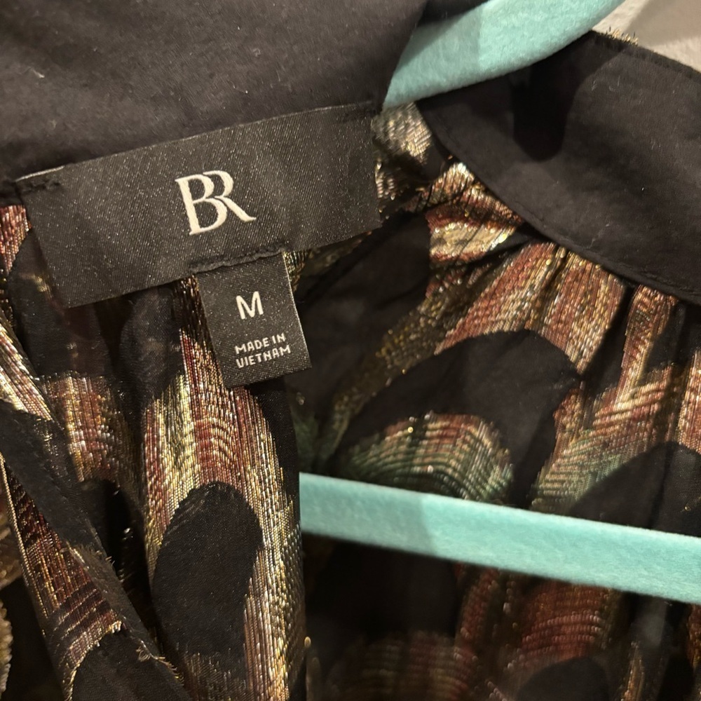 Banana Republic Mali Metallic Silk Jacquard Top - Picture 6 of 7